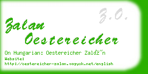 zalan oestereicher business card